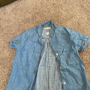 Madewell Blue Denim Blouse